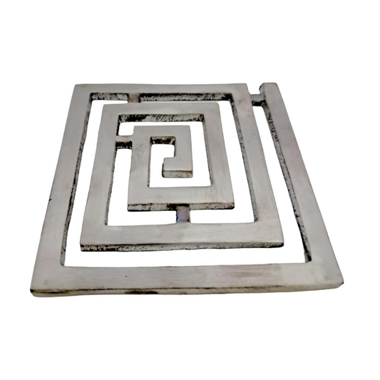 Kriti Creations Vastu Lead-Silver Helix for South-West (10x10x0.5cm)