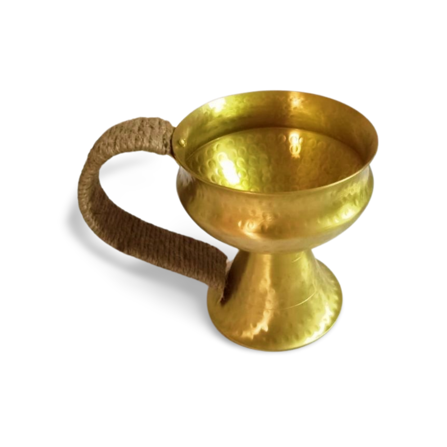 Kriti Creations Brass Dhoop Stand | Dhoop Dani | Sambrani Dhoop Holder | Dhup Dani Stand Loban Burner with Handle | Purifying Doopam Incense Burner for Home Temple