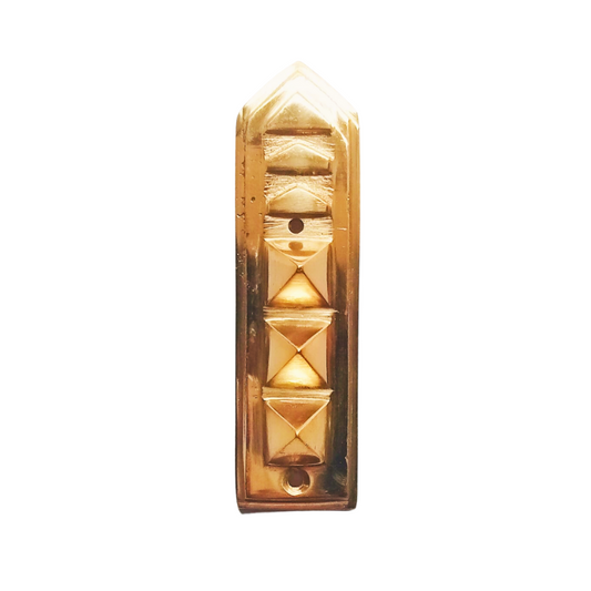 Kriti Creations Brass Pyramid Shift for Virtual Shifting Vastu Dosh Remedies (10x3x0.5cm)