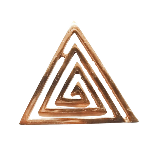 Kriti Creations Vastu Triangular Copper Helix (9.5x11x0.5cm)