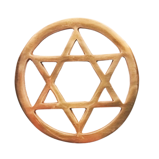 The Spiritual Living Helix for Vastu Brass Ring Star Energy Helix (12X12X0.5cm)