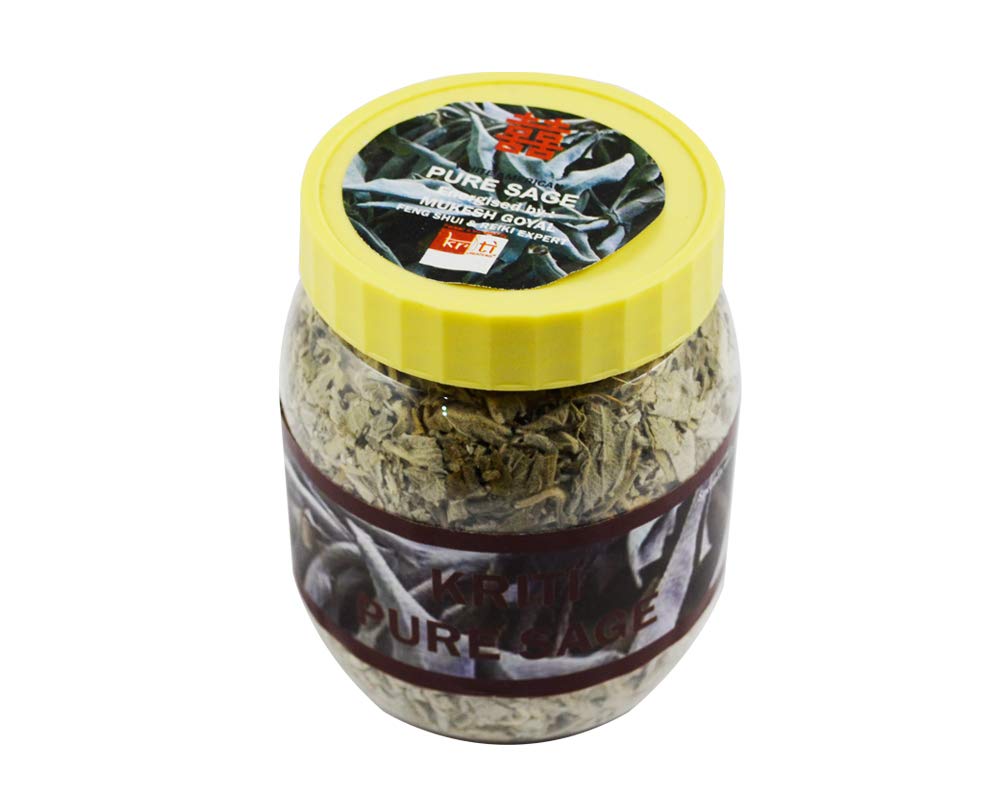 Kriti Creations Pure Sage Leaves Removes Negativity,140 Grams