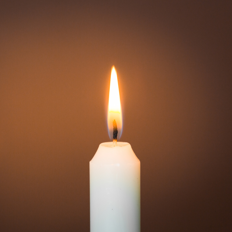 Kriti Creations Small Size White Pillar Candle Set Of 8