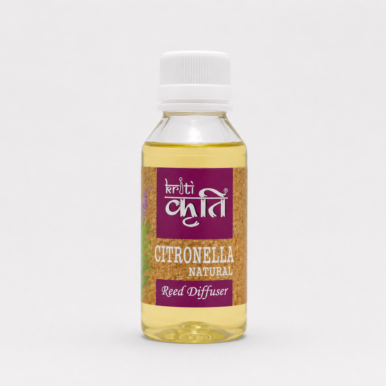 Kriti Home Fragrance Citronella Reed Diffuser Refill 90ml | Toxin-Free Aroma Oil, Mood Enhancer, Aromachology Fragrance | Made in India