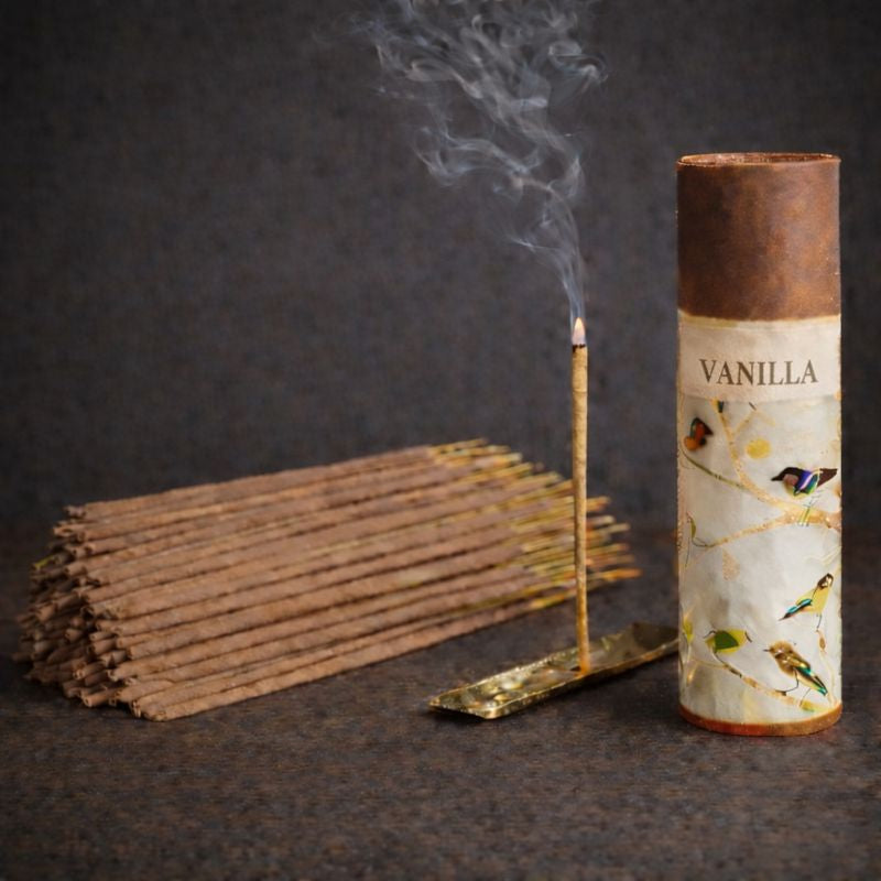 Kriti Creations Natural Incense Stick (Vanilla) Pack of 2 (100 Pcs Each Box)