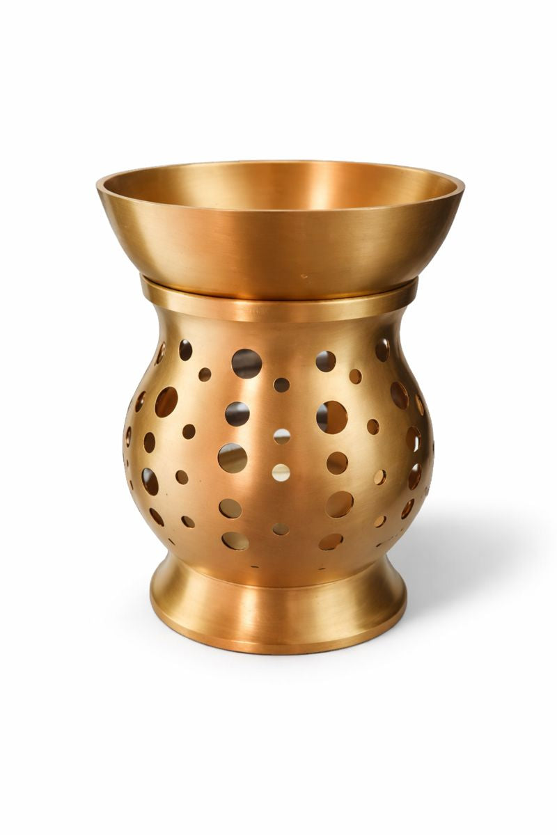 Kriti Creations Brass Aroma Lamp | Oil & Camphor Burner – Kriti