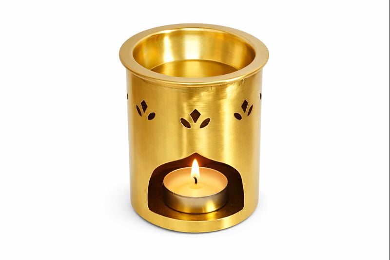 Kriti Creations Aroma Oil & Camphor Brass Burner | Premium Dhoop, Kapoor & Oil Burner for Pooja, Meditation, Home & Temple