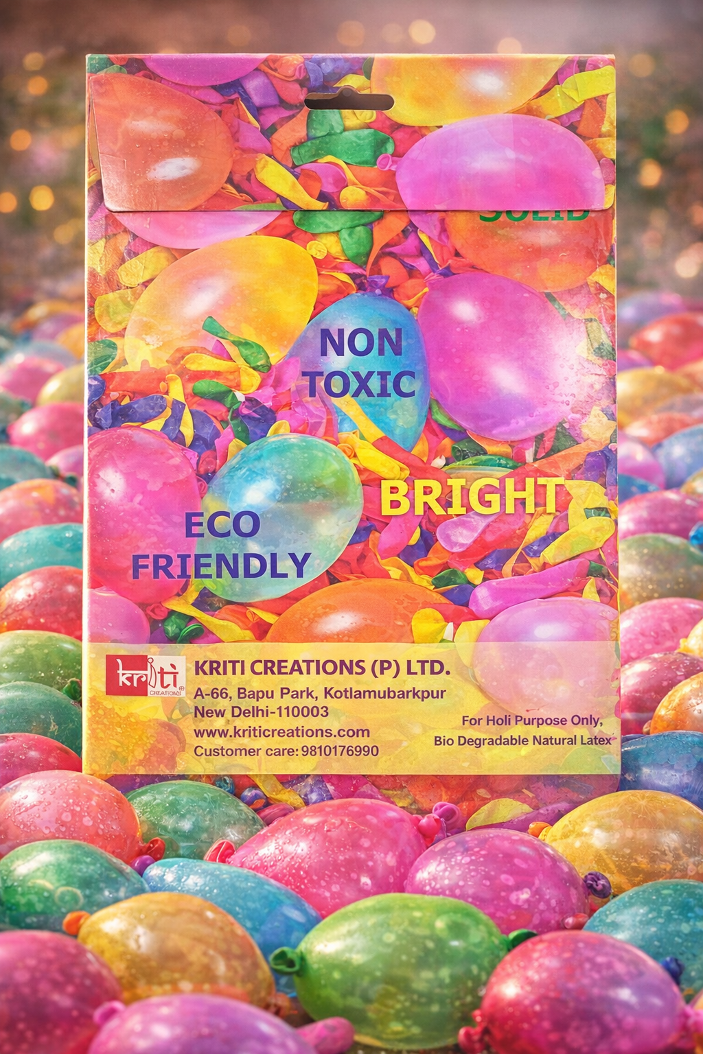 Kriti Creations Holi Water Shooting Toy Balloon - Multicolor (Pack of 1000)