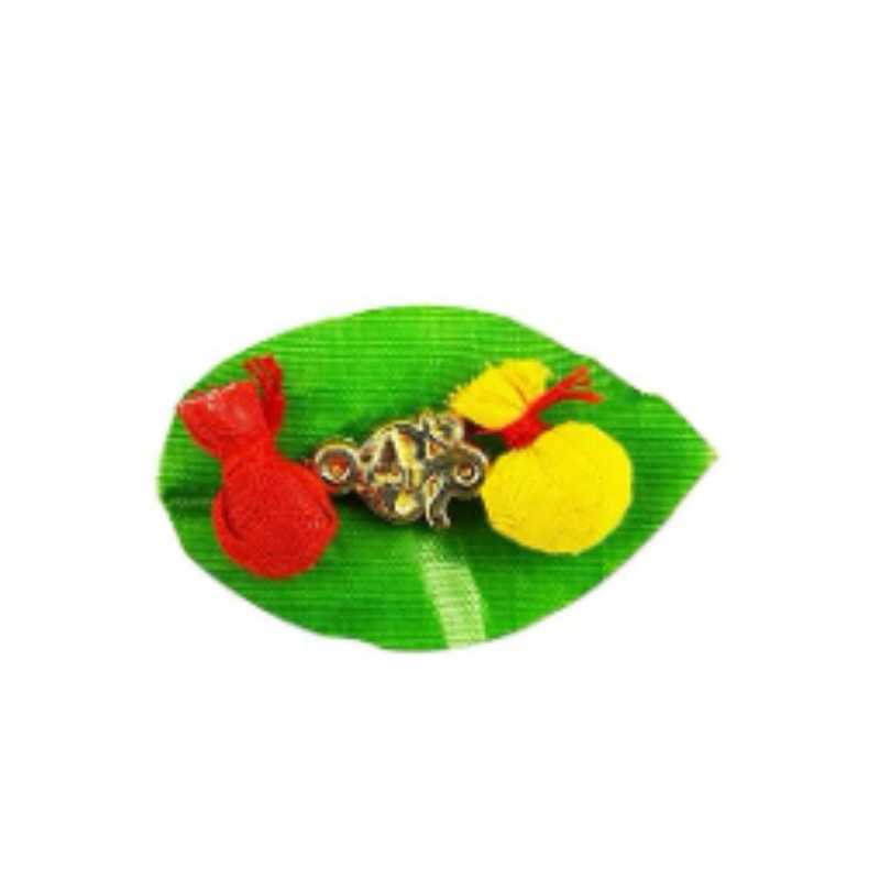 Kriti Creations Ganesh Head Rakhi For Being Brother & Sister Means Being There For Each Other with Two Rakhi Dhaga and One Roli Chawal