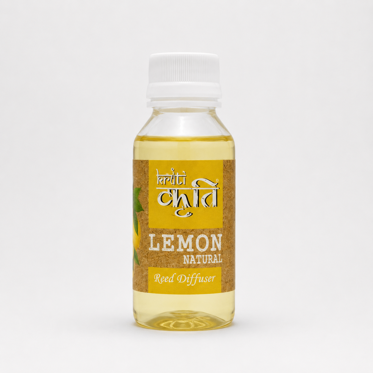 Kriti Home Fragrance Lemon Reed Diffuser Refill 90ml | Toxin-Free Aromachology Oil for Fresh Home, Mood Boost & Office