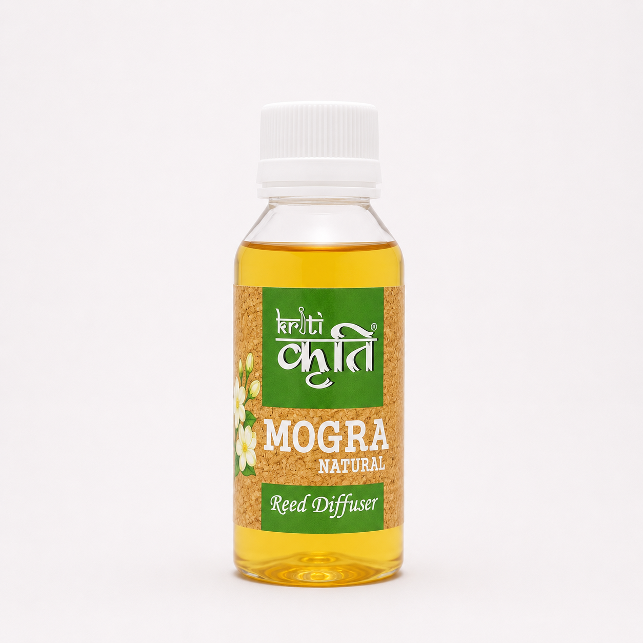 Kriti Mogra Reed Diffuser Refill 90ml | Toxin Free Home Fragrance Diffuser Oil for Aromatherapy & Relaxatio