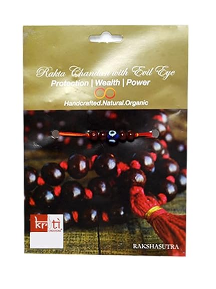 Kriti Rakta Chandan with Evil Eye (Free Two Rakhi Dhaga and One Roli Chawal)