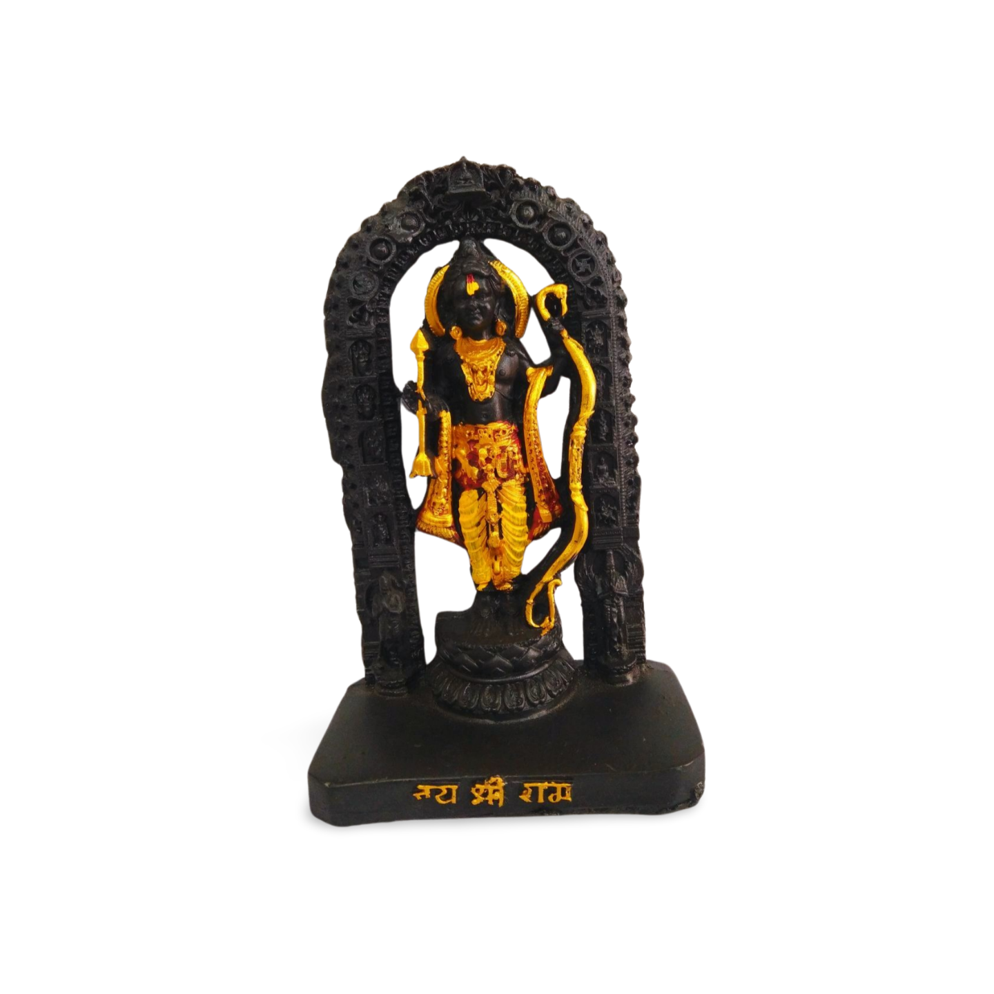 Kriti Creations Colored Dressed Ram Lalla | Ram Lala Ayodhya Murti Resin for Mandir, Home Decor, Divine Gifts, 16 CM Height
