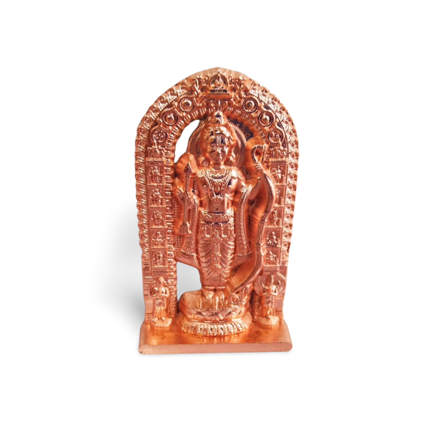 Kriti creations Metal Ram Lalla Idol Murti Statue Shree Ram Lala Ayodhya Statues for Gift Home Temple Mandir Pooja Size:-6.5cm