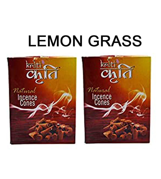 Kriti Natural Incence Cone Small (Lemon Grass) Pack of 2