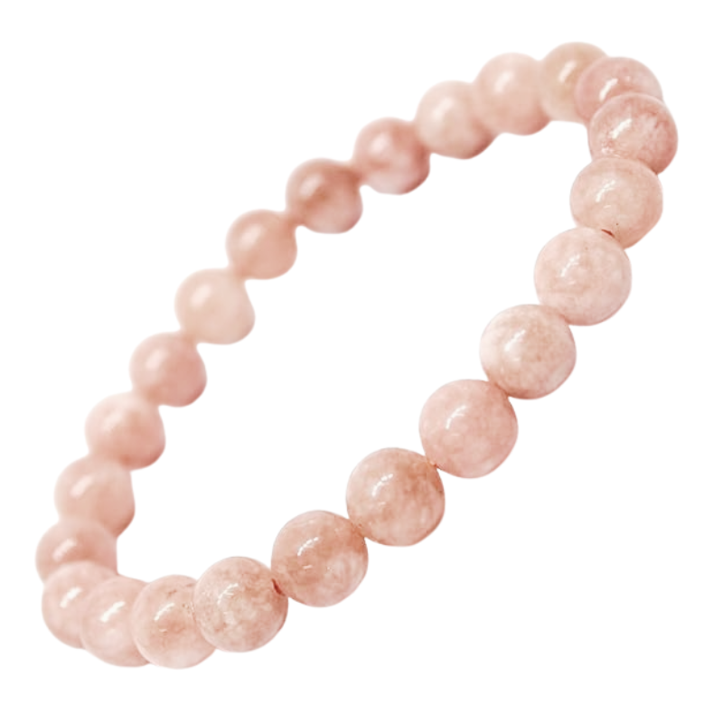Kriti Creations Sunstone Natural Bracelet Round Beads Mm Crystal