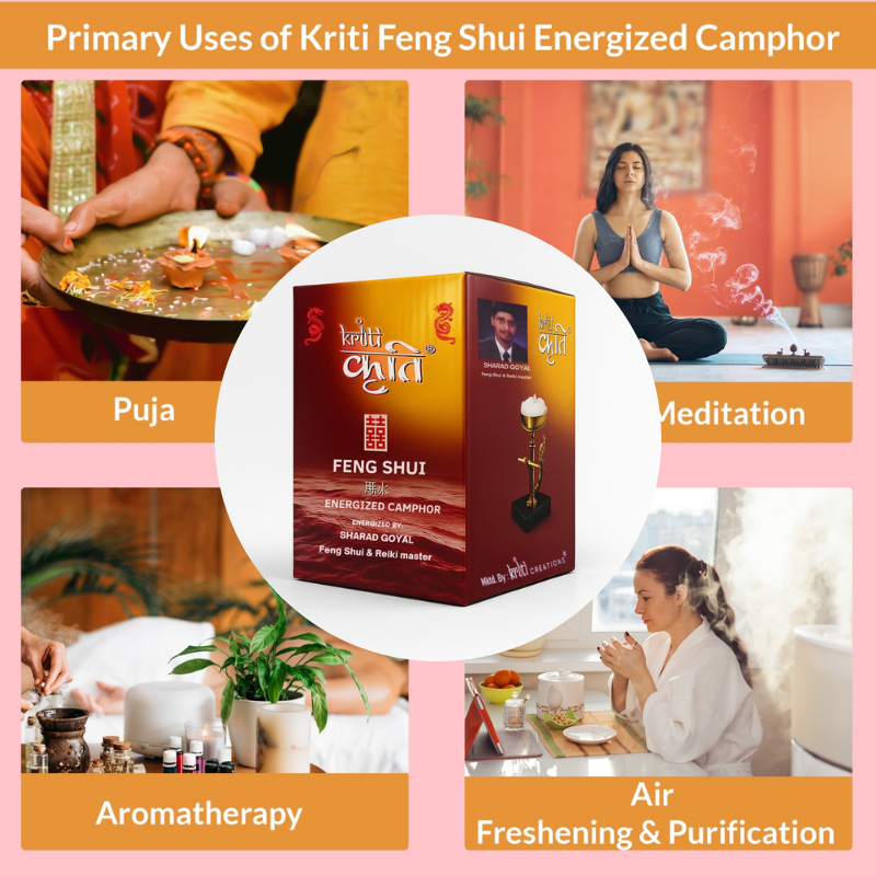 Feng Shui Energised Camphor (1 KG) White