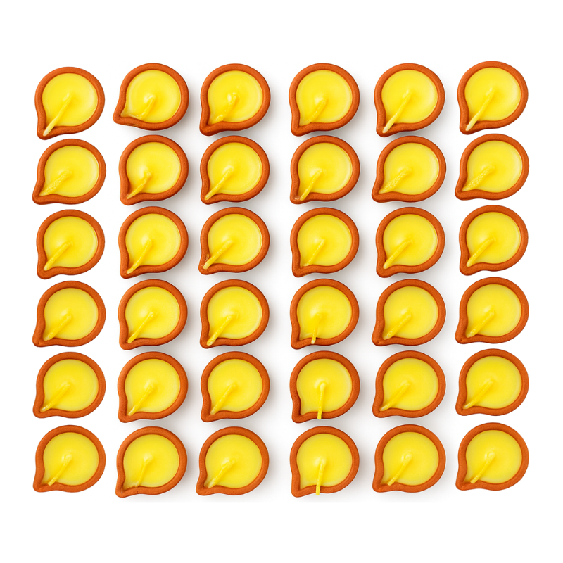Kriti Creations Ghee Clay DIYAS (Set of 30) for Diwali | Festival Decoration