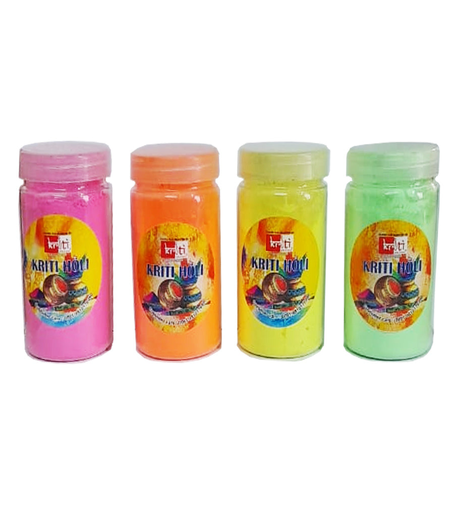 KRITI CREATIONS MULTICOLOUR GULAL BOX SET OF 4