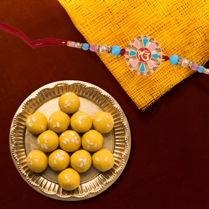 Kriti Creations Rakshabandhan For Brother -Sister Rakhi with Free Two Rakhi Dhaga and One Roli Chawal
