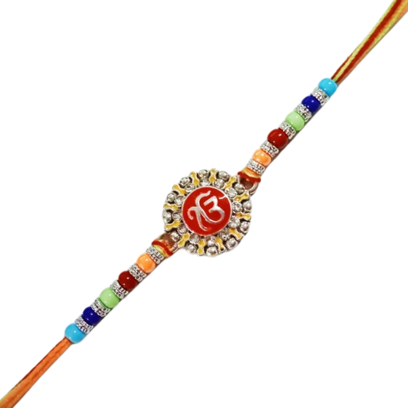Kriti Creations Rakshabandhan For Brother -Sister Rakhi (Two Rakhi Dhaga and One Roli Chawal)