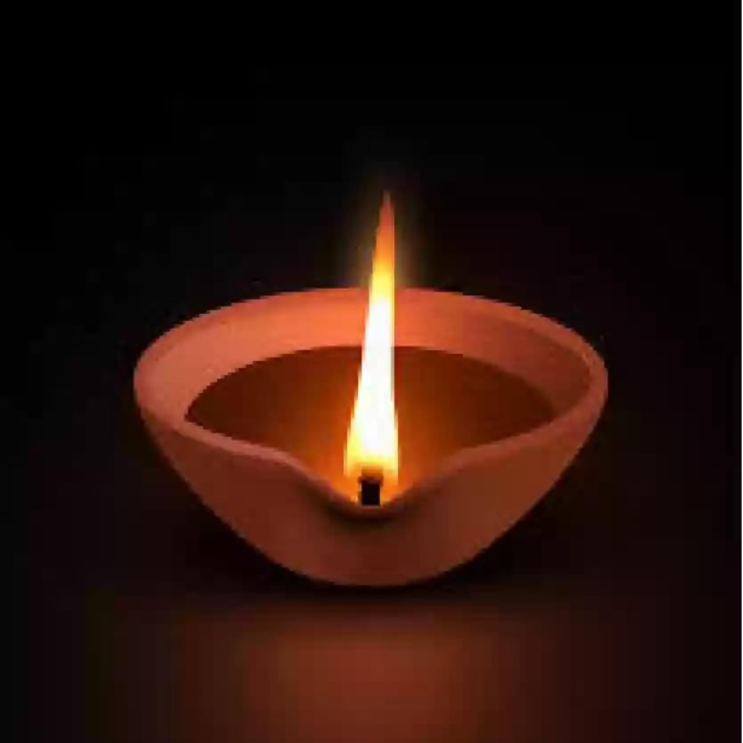Kriti Creations Natural Clay Traditional Diwali Ke Diye Earthen Clay Diye | Mitti Ke Diye | Diyas for Pooja,( Set of24)