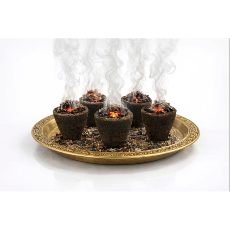 Kriti Creations Special Chandan Loban Cups (Real Sambrani Cone) Set of 5