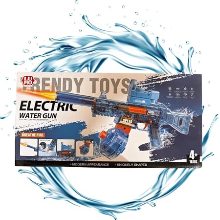 Kriti Creations Electric Automatic Water Gun Toy WG002 | Rechargeable Squirt Gun with Sensor Light for Kids Boys & Girls
