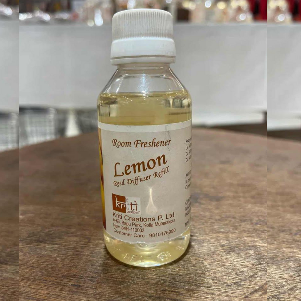 Kriti Lemon Reed Diffuser Refill 90ml Home Fragrance – Kriti Creations ...