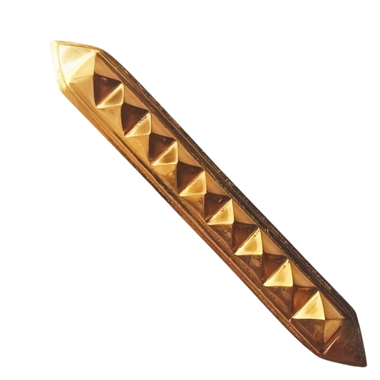 Kriti Creations Vastu Brass Strip Pyramid Divider Virtual Partition Or Toilet at North-West (12.5x2x1cm)