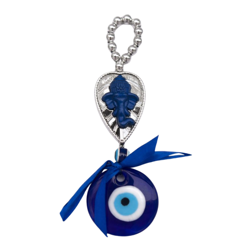 Kriti Creations Lord Ganesha Evil Eye Door Hanging | Nazar Battu for Home Entrance Protection, Vastu Balance & Spiritual Décor