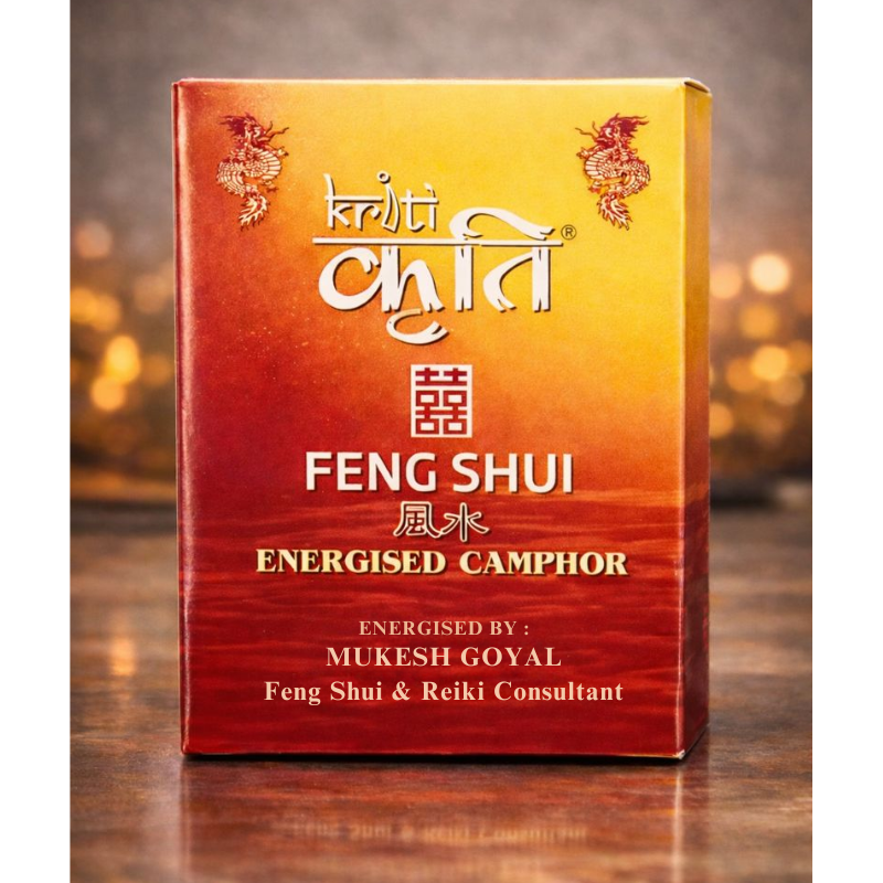 Kriti Creations Feng Shui Natural Bhaimsani Energised Camphor 250gm White | Pure Camphor for Pooja, Vastu, Feng Shui & Positive Energy