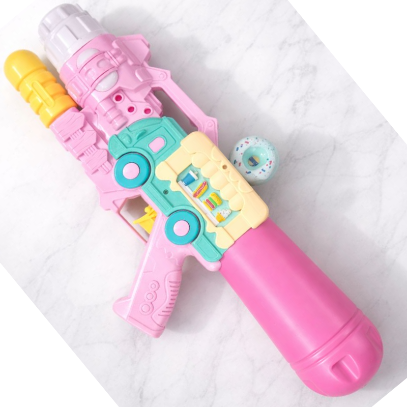 Kriti Creations Kids Colorful Pink Water Gun Pichkari | Large Capacity Holi Water Blaster Toy for Boys & Girls Festival Fun
