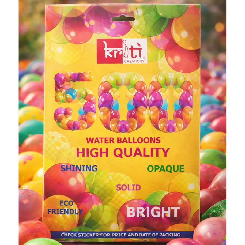 Kriti Creations Holi Water Shooting Toy Balloon - Multicolor (Pack of 1000)
