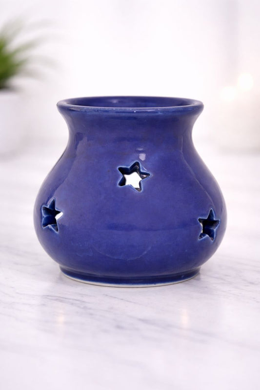 Kriti Creations Ceramic Aroma Burner | Essential Oil & Camphor Diffuser for Home, Temple & Office | Elegant Electric Aroma Burner