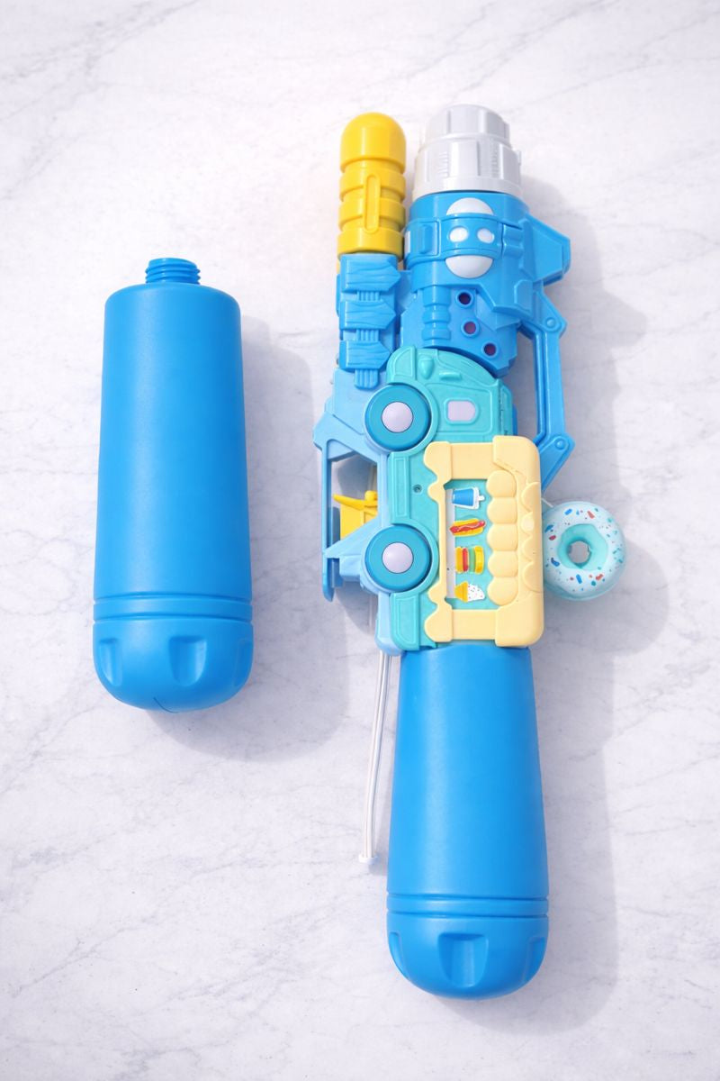Kriti Creations Blue Water Gun Pichkari | Large Capacity Holi Water Blaster Toy for Kids Boys & Girls