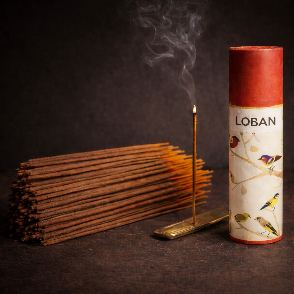 Kriti Creations Natural Incense Sticks Loban Fragrance Pack of 2 100 Sticks Each Box Agarbatti for Pooja Meditation Relaxation
