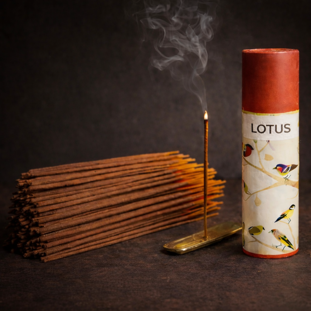 Kriti Creations Natural Incense Sticks Lotus Fragrance Pack of 2 100 Sticks Each Box Agarbatti for Pooja Meditation Relaxation