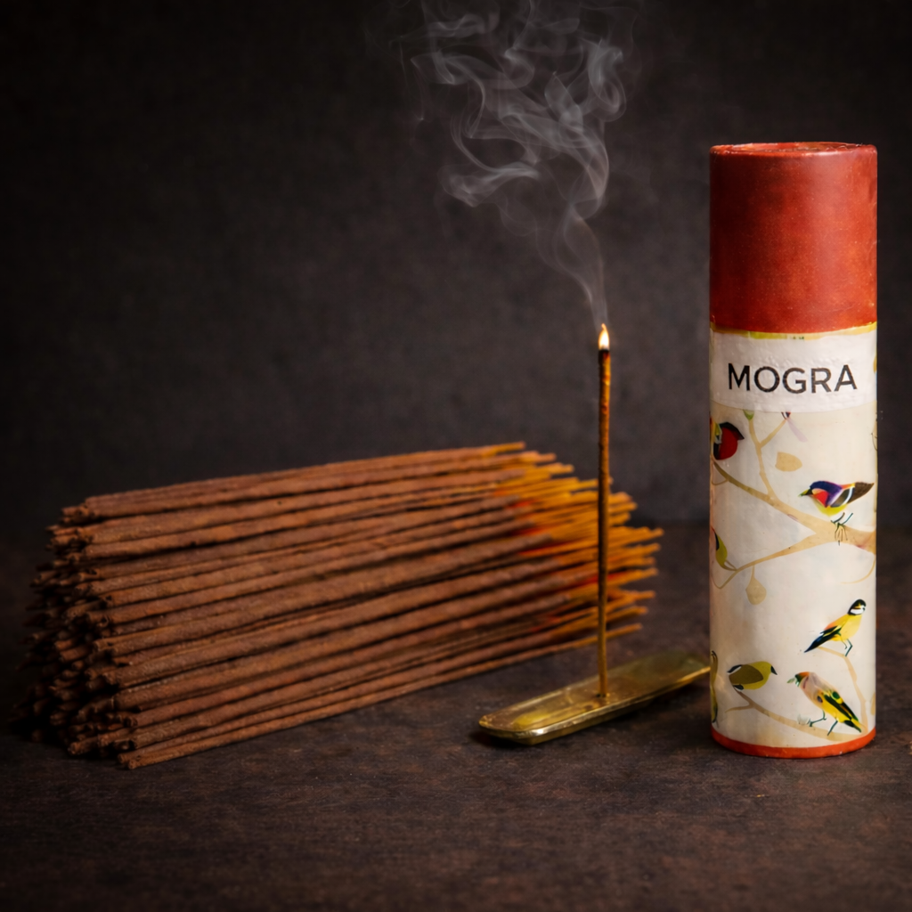 Kriti Creations Natural Incense Sticks Mogra Fragrance Pack of 2 100 Sticks Each Box Agarbatti for Pooja Meditation Relaxation