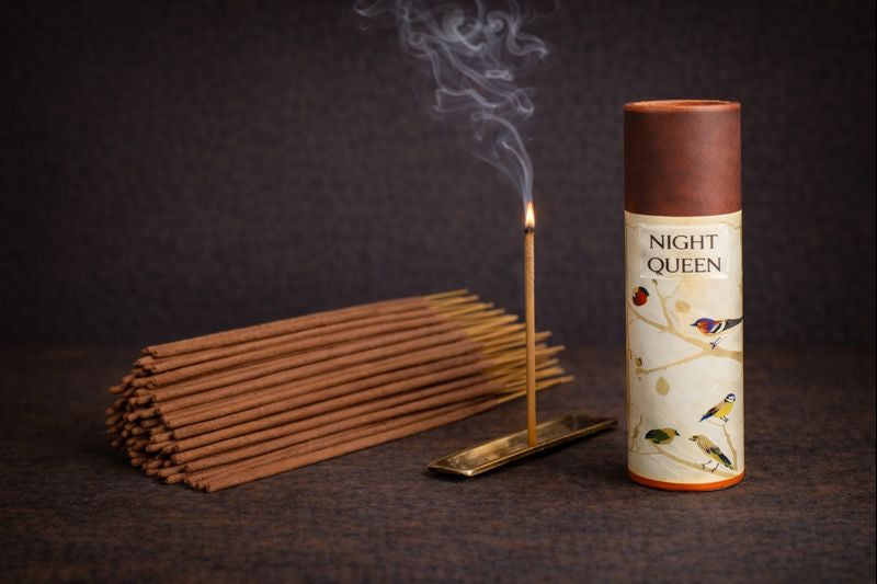 Kriti Creations Natural Incense Sticks Night Queen Fragrance Pack of 2 100 Sticks Each Box Agarbatti for Pooja Meditation Relaxation