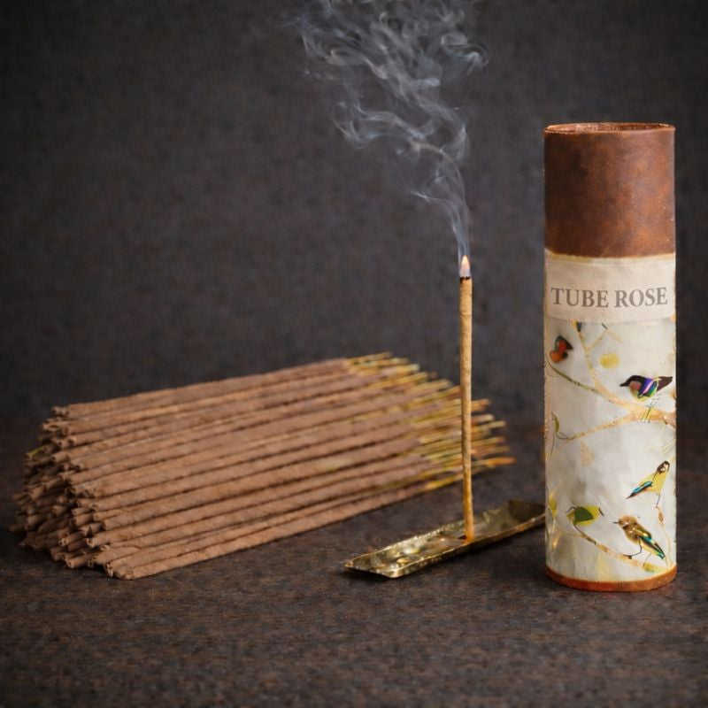Kriti Creations Natural Incense Stick (Tube Rose) Pack of 2 (100 Pcs Each Box)