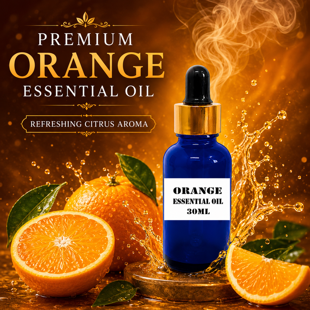 Kriti Creations Orange Aroma Oil 30ML | Fresh Citrus Fragrance for Home