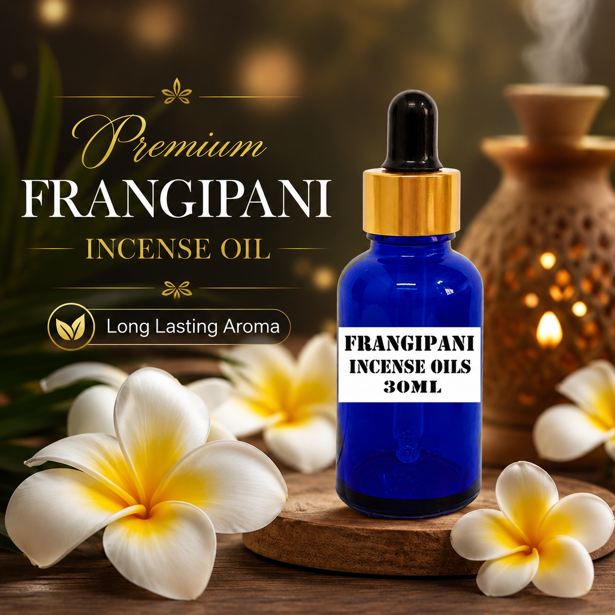 Kriti Creations Frangipani Aroma Oil 30ML | Floral Fragrance for Home