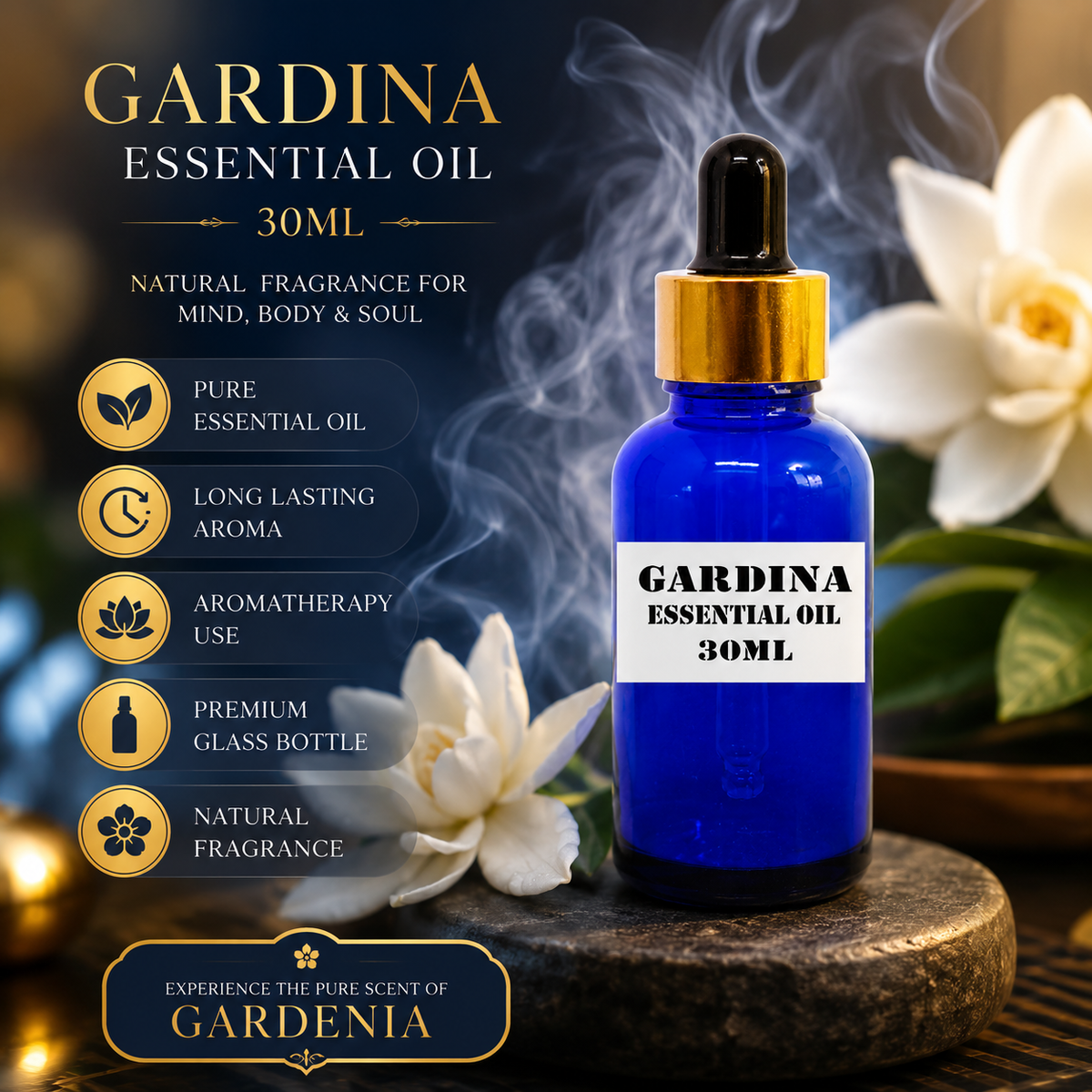 Kriti Creations Gardina Aroma Oil 30ML | Fresh Floral Fragrance