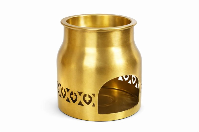 Kriti Creations Aroma Brass Burner | Camphor & Oil Burner for Pooja, Dhoop, Meditation, Home & Temple Spiritual Ambience