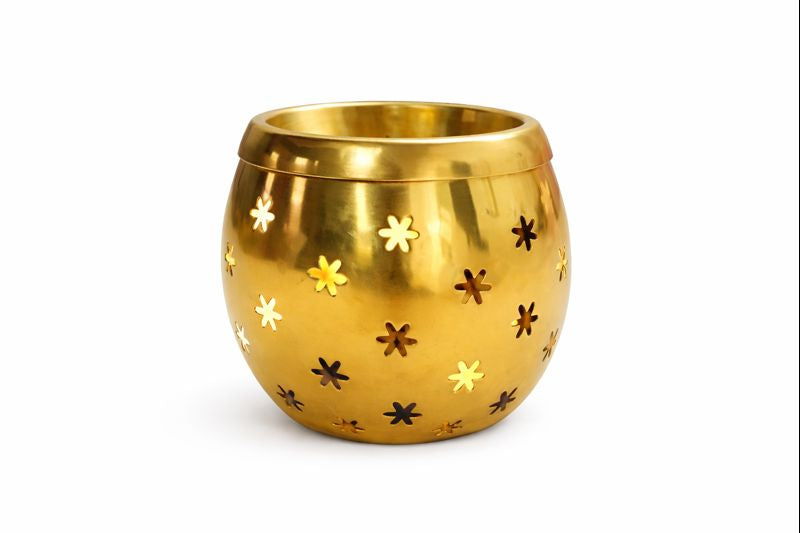 Kriti Creations Star Aroma oil brass Burner| Oil Diffuser