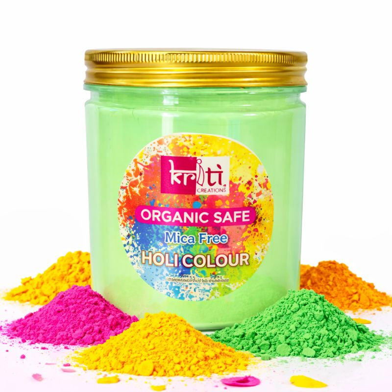 Kriti Organic Gulal 370gm | Handmade, Mica-Free, Non-Perfumed Natural Holi Colour for Safe & Eco-Friendly Family Celebrations