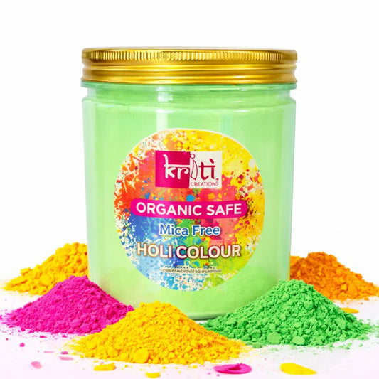 Kriti Organic Gulal 370gm | Handmade, Mica-Free, Non-Perfumed Natural Holi Colour for Safe & Eco-Friendly Family Celebrations