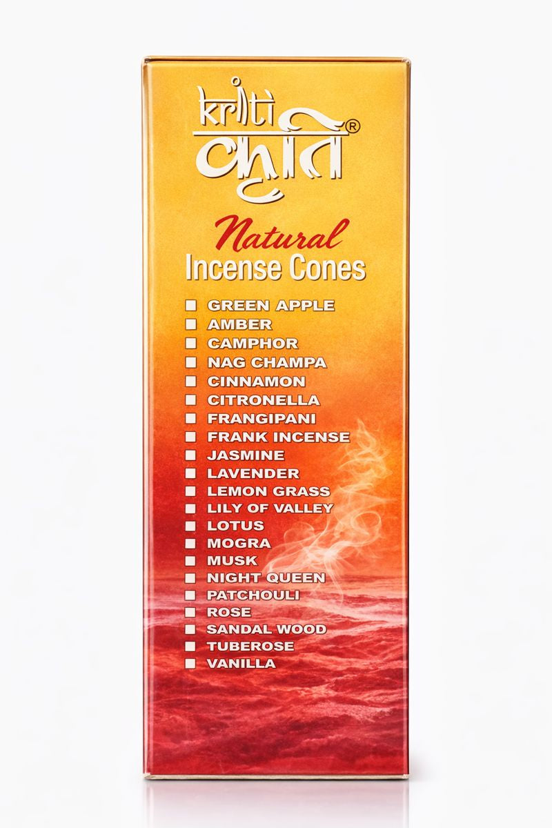 Kriti Natural Incence Cone Small (Jasmine) Pack of 2