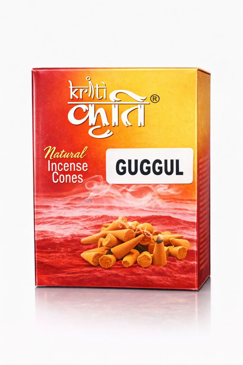 Kriti Guggal Incense Small Cones Pack of 2 | Sacred Resin Aroma